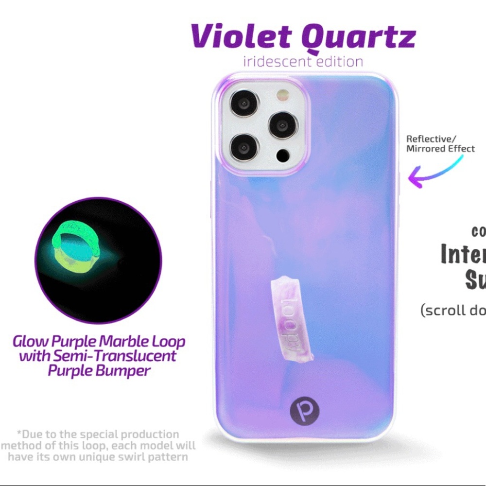 Loopy Original - iPhone 12 Pro Max
Violet Quartz | Iridescent Edition / Right